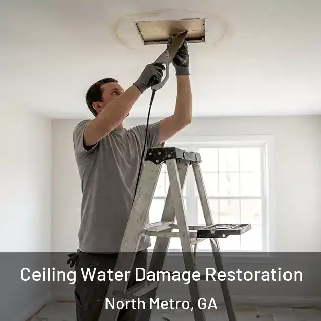  Ceiling Water Damage Restoration North Metro, GA