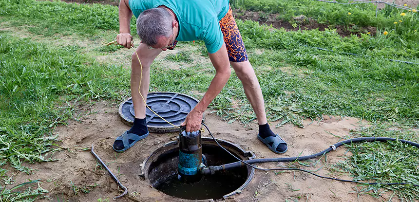 Outdoor Sewage Cleanup in North Metro
