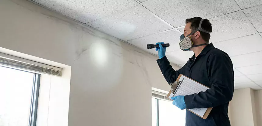 Ceiling Water Damage Inspection in North Metro