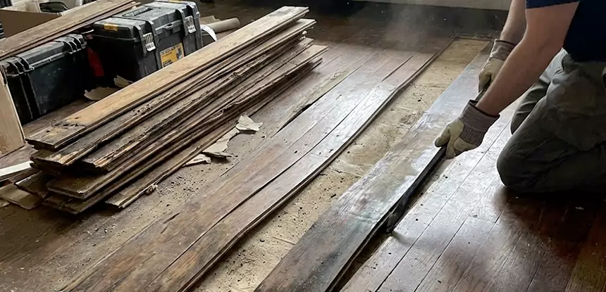 Wood Veneer Water Damage Repair North Metro