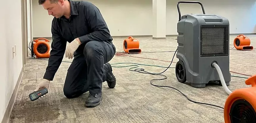 Drying Carpet Padding After Flood in North Metro