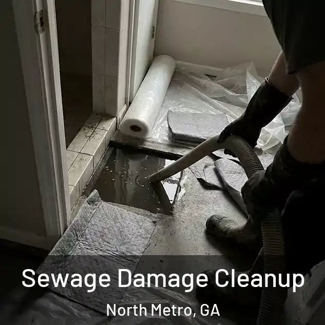  Sewage Damage Cleanup North Metro, GA